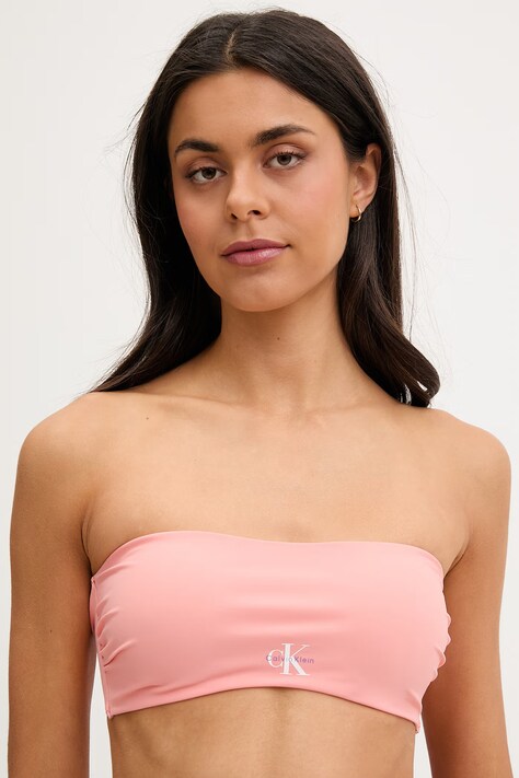 Calvin Klein biustonosz kąpielowy damski różowy LV00Q61101