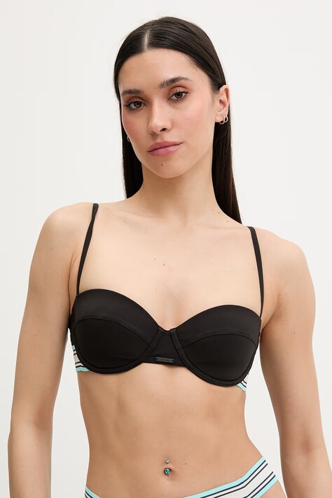 Calvin Klein горнище на бански дамско черно LV00Q61102