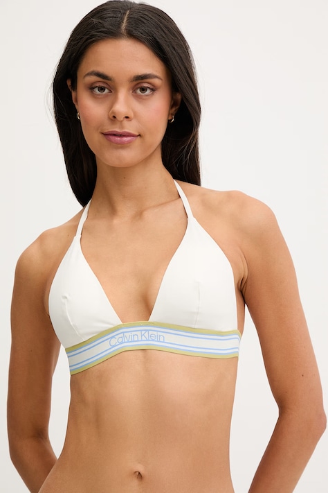 Calvin Klein plavková podprsenka dámska béžová LV00Q61214