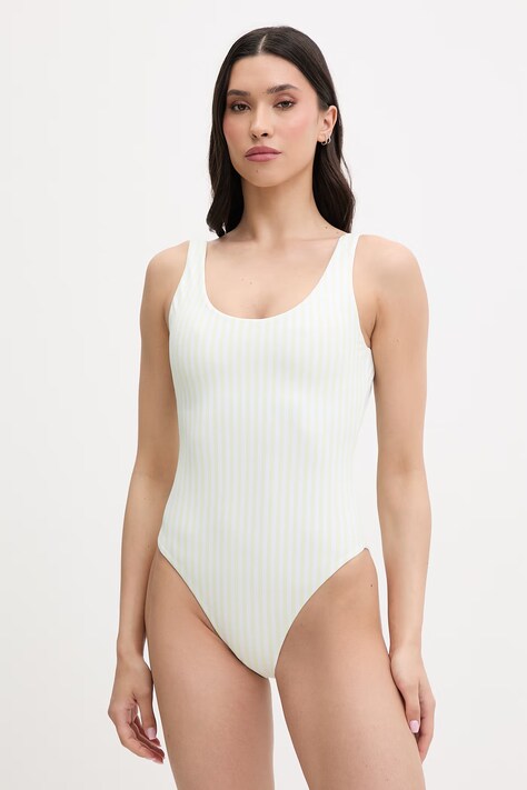 Calvin Klein strój kąpielowy jednoczęściowy damski zielony LV00Q61205