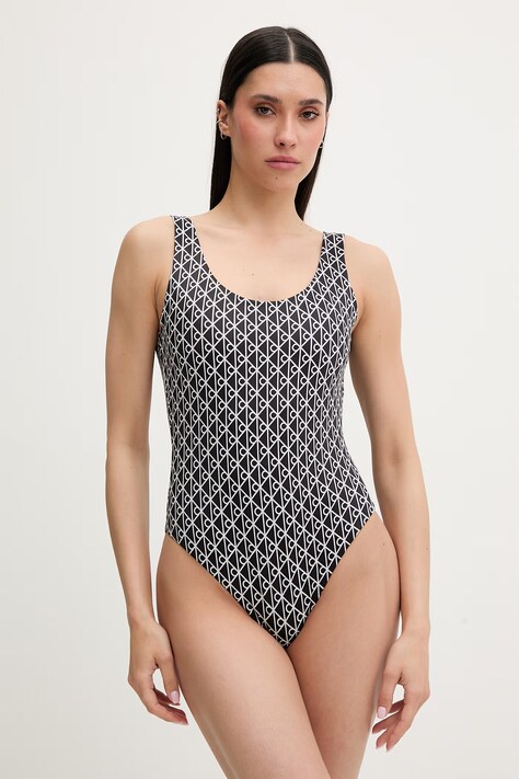 Calvin Klein enodelne kopalke ženske črne LV00Q61205