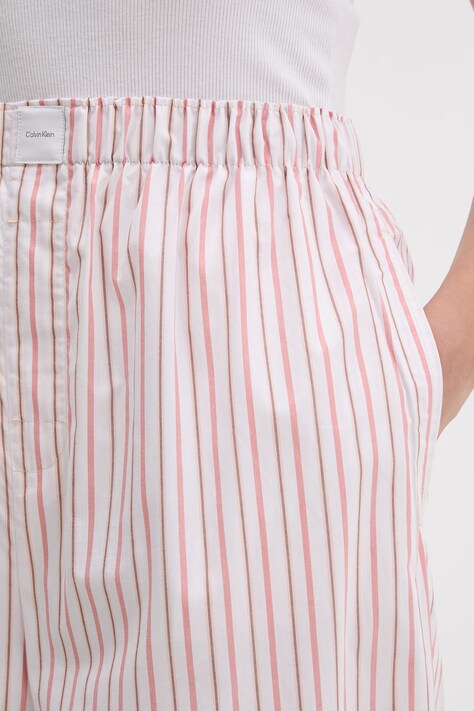 Calvin Klein Underwear spodnie piżamowe damskie bawełniane pomarańczowe LV00QS7597