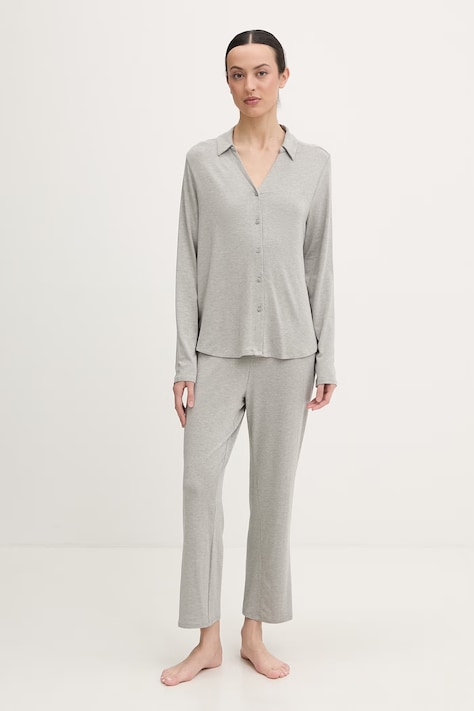 Calvin Klein Underwear piżama dwuczęściowa damska z modalem szara LV00QS7659