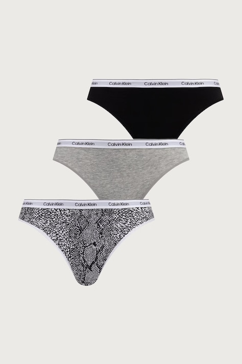 Calvin Klein Underwear női bugyi pamut elasztánnal 3-as csomag szürke LV00QD5207
