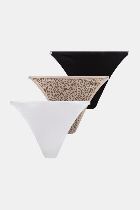 Calvin Klein Underwear stringi damskie 3-pack białe LV00QD5394