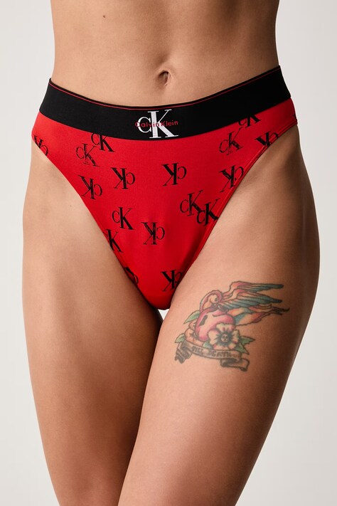 Calvin Klein Underwear Figi damskie czerwone LV00QF8705