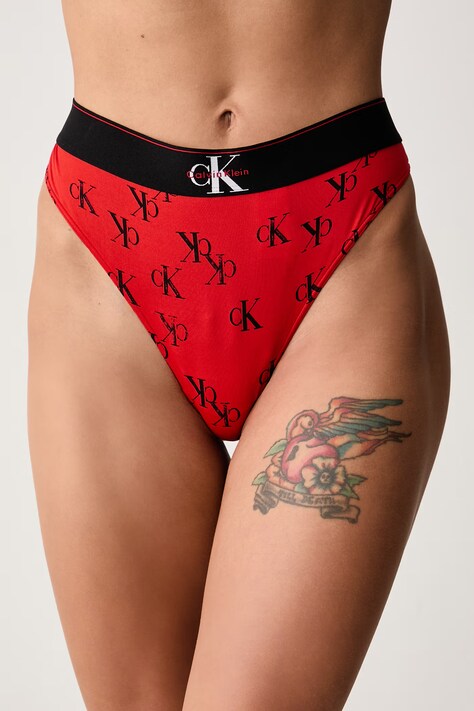 Calvin Klein Underwear Stringi damskie czerwone LV00QF8813
