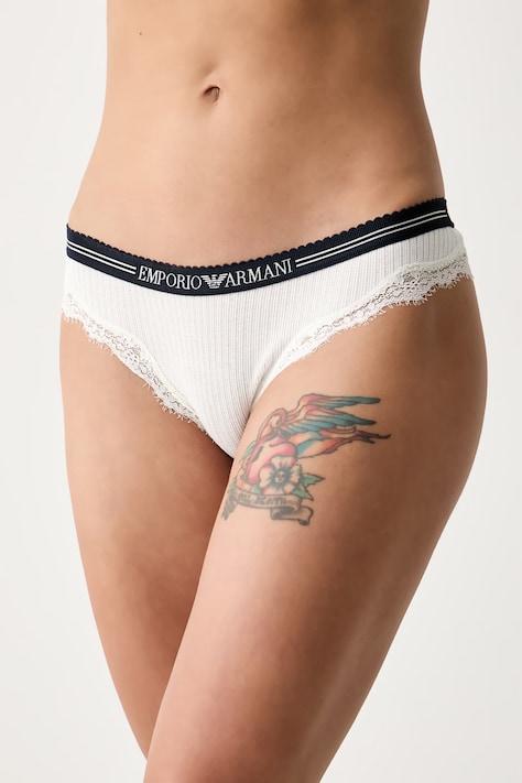Emporio Armani Underwear brazyliany damskie z bawełną białe EW001915 AF19034