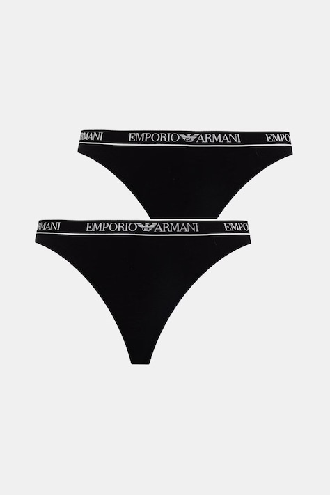 Emporio Armani Underwear κιλότες Γυναικείες 2-pack μαύρες AF19026
