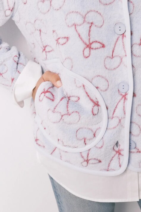 women'secret szlafrok kolor niebieski 4413285