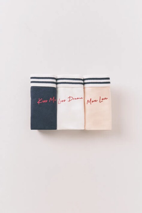 women'secret figi 3-pack kolor granatowy 4933611