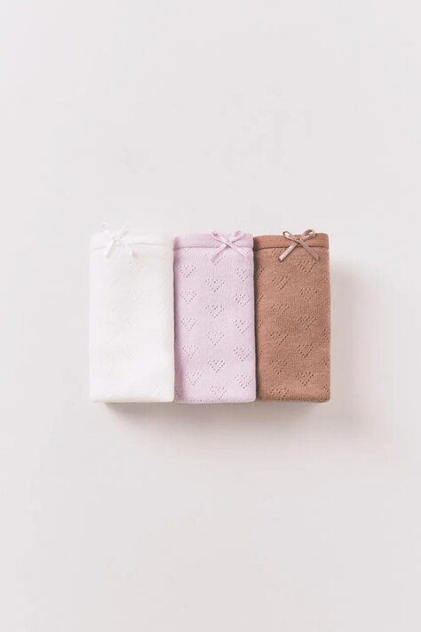 women'secret stringi bawełniane 3-pack kolor biały z bawełny 4933614