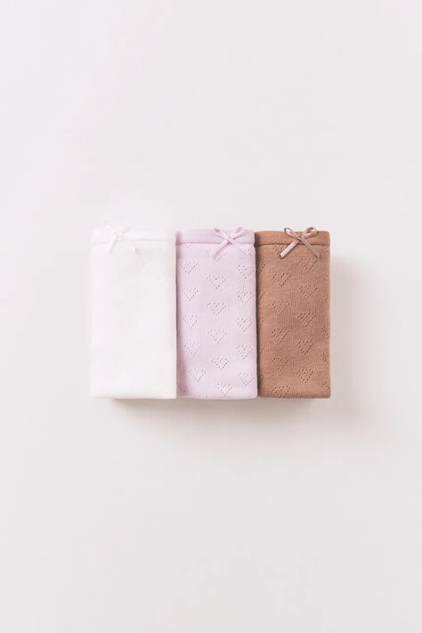 women'secret figi bawełniane 3-pack kolor biały z bawełny 4933615