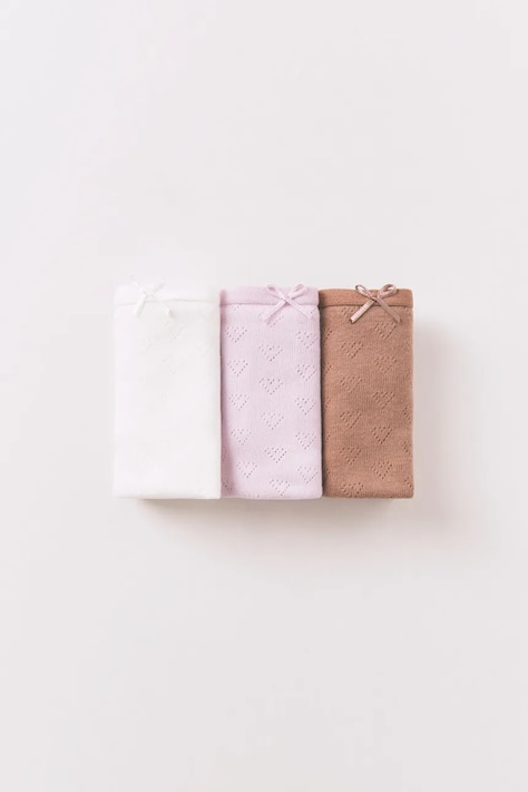 women'secret figi bawełniane 3-pack kolor biały z bawełny 4933615