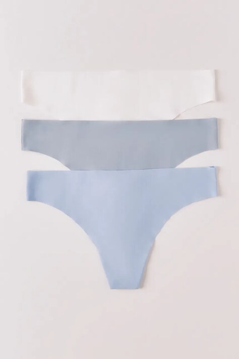 women'secret stringi 3-pack kolor niebieski 4933616