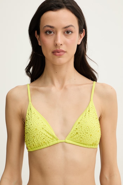 Guess sutien de baie IVY culoarea galben, cupă ușor rigidizată, E6GJ34 MC040