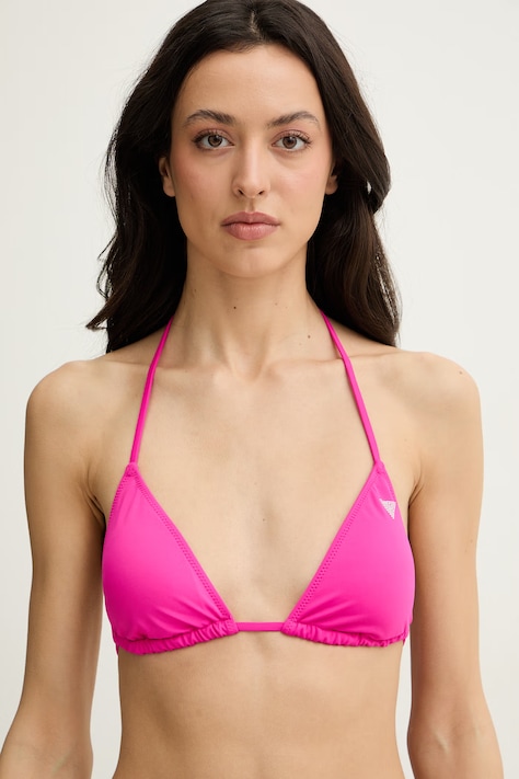 Guess biustonosz kąpielowy damski VIOLET różowy E6GJ44 KF442