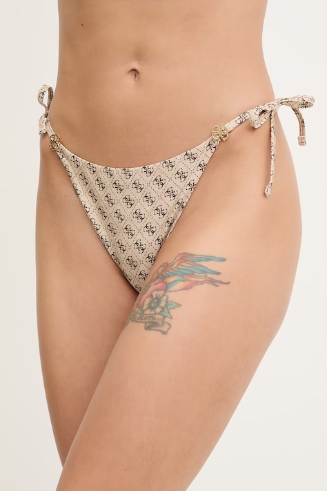 Guess brazyliany kąpielowe kolor beżowy E6GO29 KCBJ0