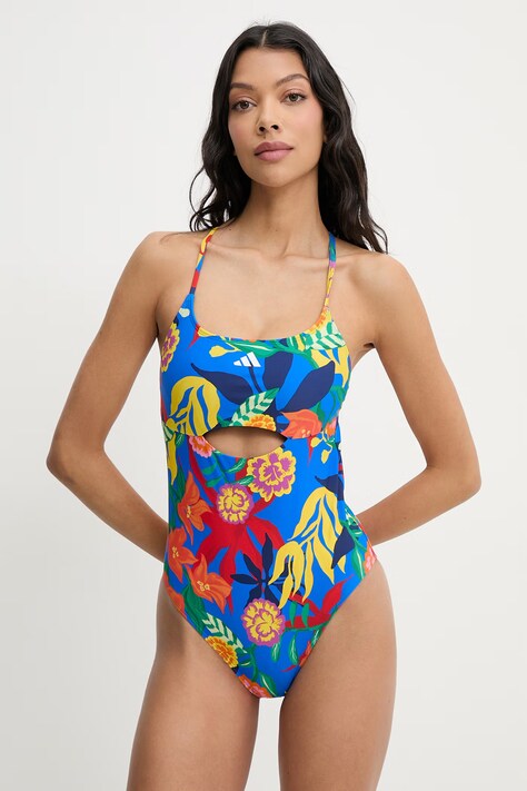 adidas strój kąpielowy jednoczęściowy damski niebieski JZ5831