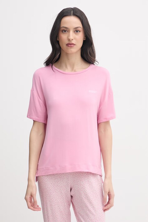United Colors of Benetton ženska pižama s kratko majico iz modala roza 36MX3M08I