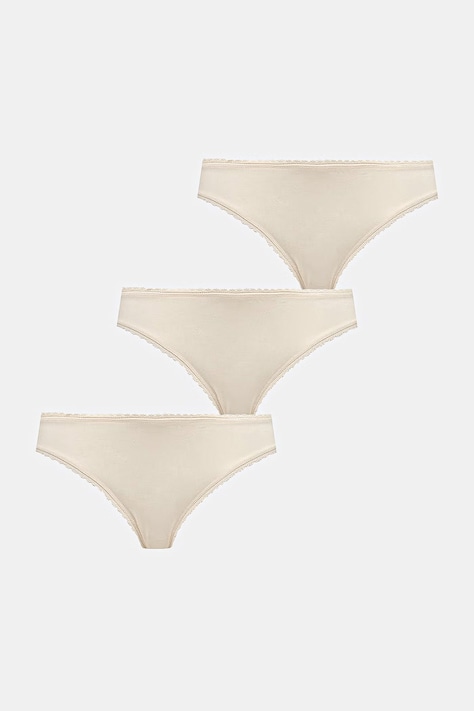 United Colors of Benetton klasične ženske modalne hlačke, paket 3 kosov bež 3OVL1S02Z