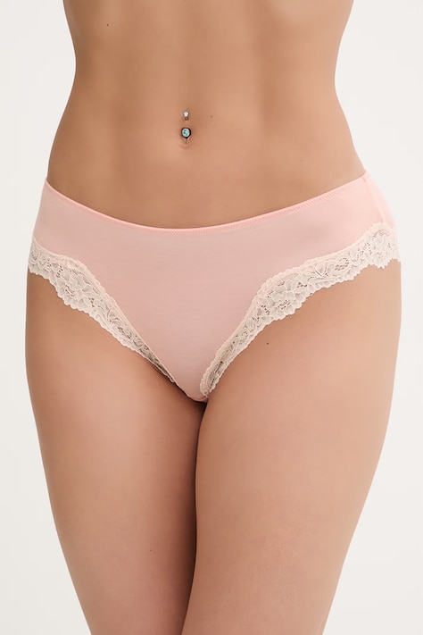 United Colors of Benetton gaćice za žene s primjesom svile narančaste 3UEV1S032