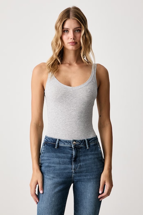 United Colors of Benetton Body dámské s bavlnou šedé 3ZQM1B008
