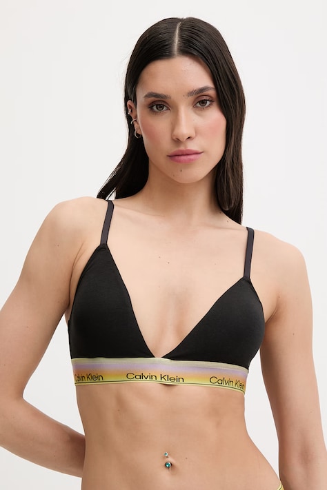 Calvin Klein Underwear nedrček z bombažem črn LV00QF8865