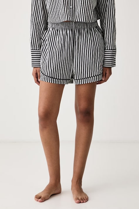 Calvin Klein Underwear Szorty piżamowe damskie bawełniane czarne LV00QS7604