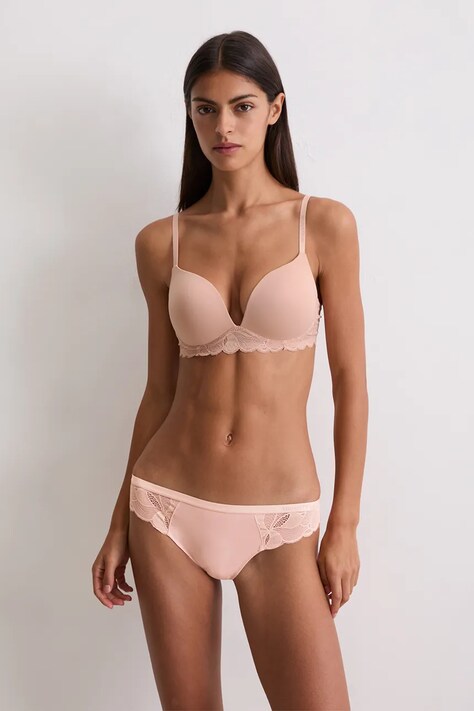 Marc O'Polo biustonosz kolor różowy koronkowy gładki 10225453