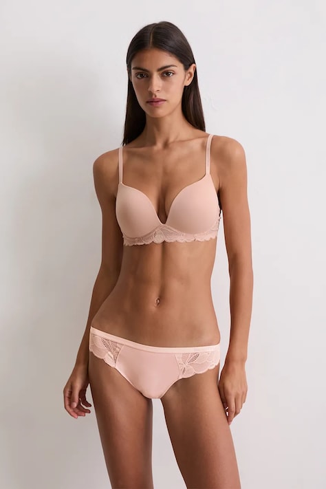 Marc O'Polo biustonosz kolor różowy koronkowy gładki 10225453