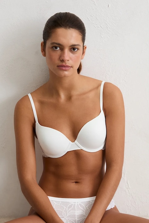 Marc O'Polo biustonosz kolor biały koronkowy gładki 10225474