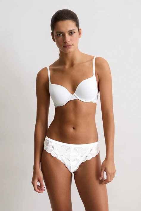 Marc O'Polo stringi kolor biały z koronki 10225468