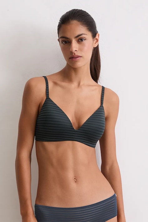 Marc O'Polo biustonosz kolor granatowy wzorzysty 10225478