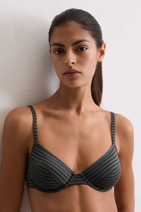 Marc O'Polo biustonosz kolor szary wzorzysty 10225485