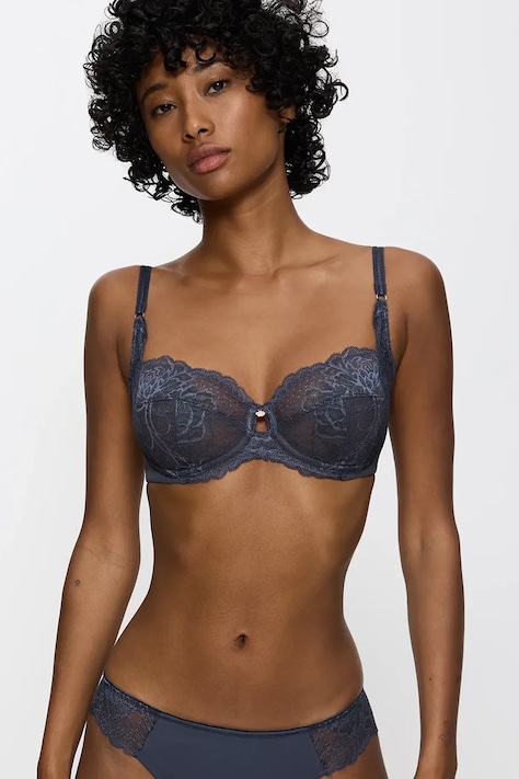 Triumph biustonosz Wild Peony Florale kolor granatowy transparentny gładki 10209608