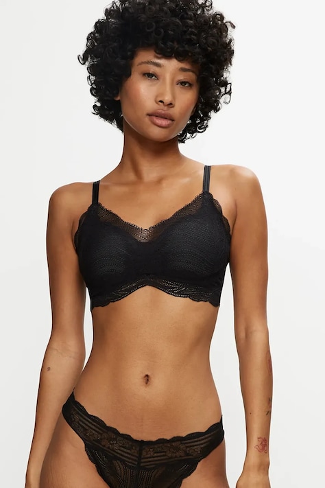 Triumph sutien Lift Smart culoarea negru, dantelă, uni, 10215939