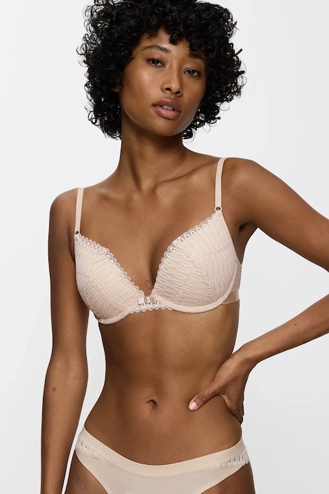 Triumph sutien Aura Spotlight culoarea bej, dantelă, uni, 10207982