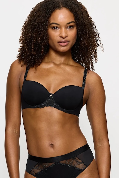 Triumph sutien Wild Azalea Florale culoarea negru, dantelă, uni, 10219858