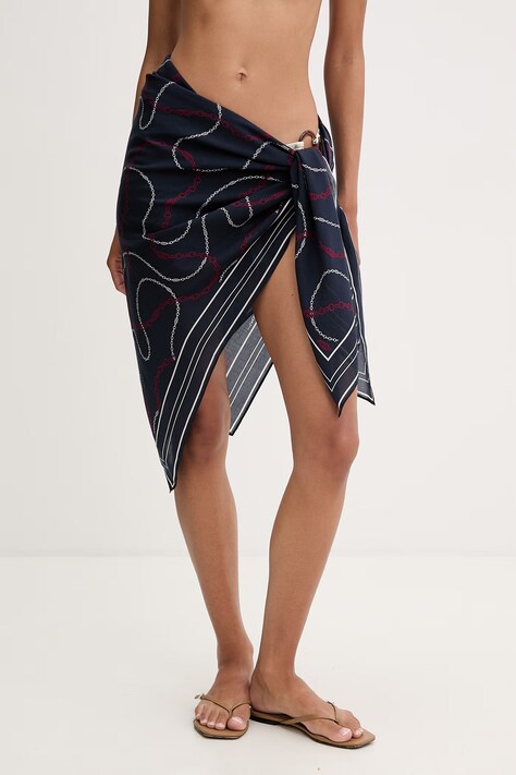 Tommy Hilfiger pareo damskie granatowe UW0UW06423