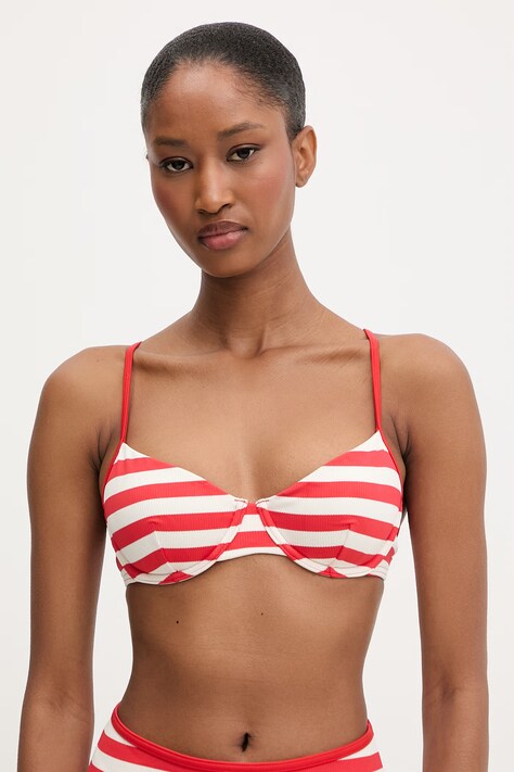 Tommy Hilfiger biustonosz kąpielowy damski czerwony UW0UW06405