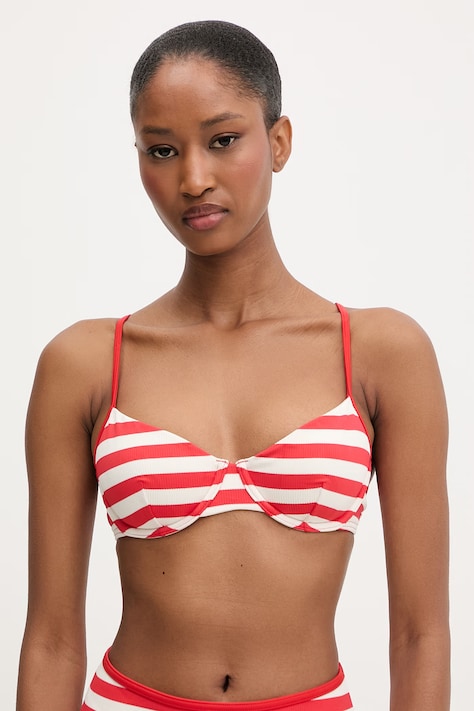 Tommy Hilfiger plavková podprsenka dámska červená UW0UW06405