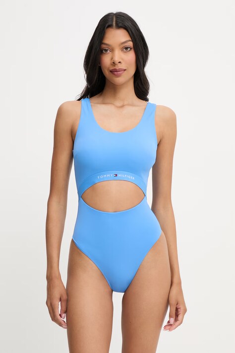 Tommy Hilfiger costum de baie dintr-o singură piesă pentru femei albastru UW0UW06367