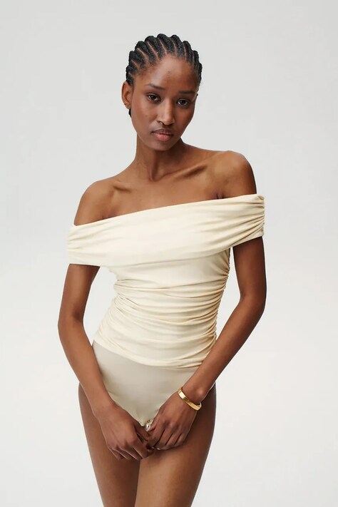 Body Undress Code Buttercup Bodysuit béžová farba, jednofarebné, 1148