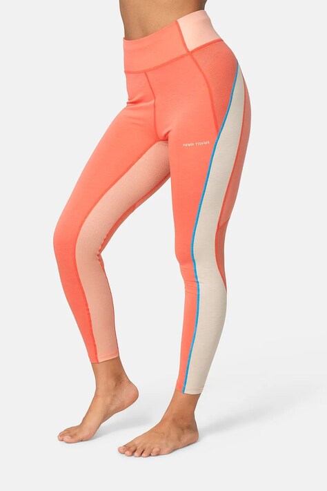 Kari Traa legginsy damskie z dodatkiem wełny Alma pomarańczowa 623667