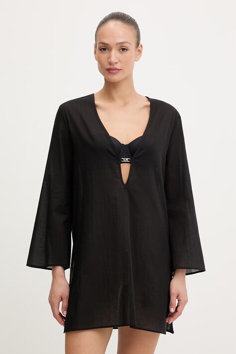 MICHAEL Michael Kors narzutka plażowa damska czarna MM7M354