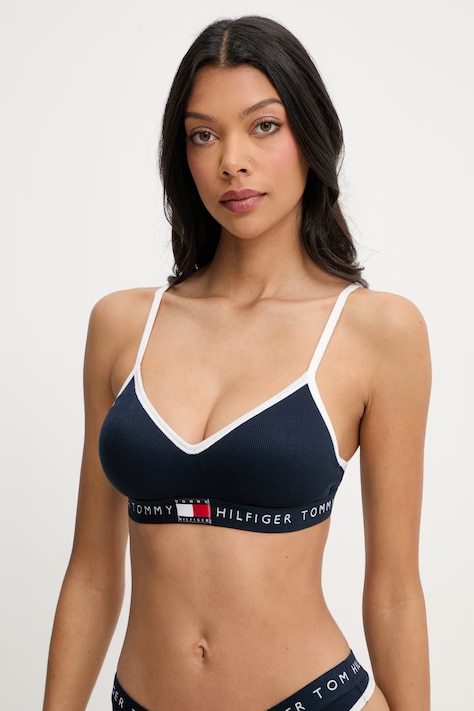 Tommy Hilfiger bralette με βαμβάκι σκούρο μπλε UW0UW06272