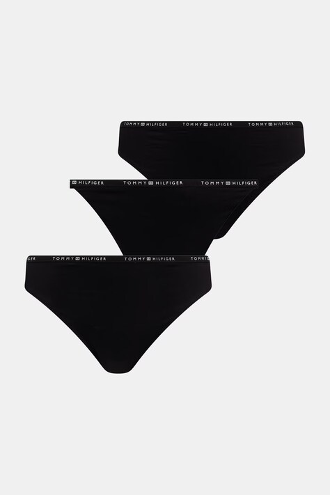 Tommy Hilfiger tange ženske 5-pack crne UW0UW06343