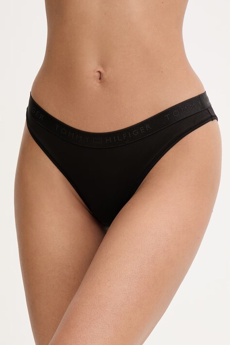 Tommy Hilfiger figi damskie z modalu czarne UW0UW06261