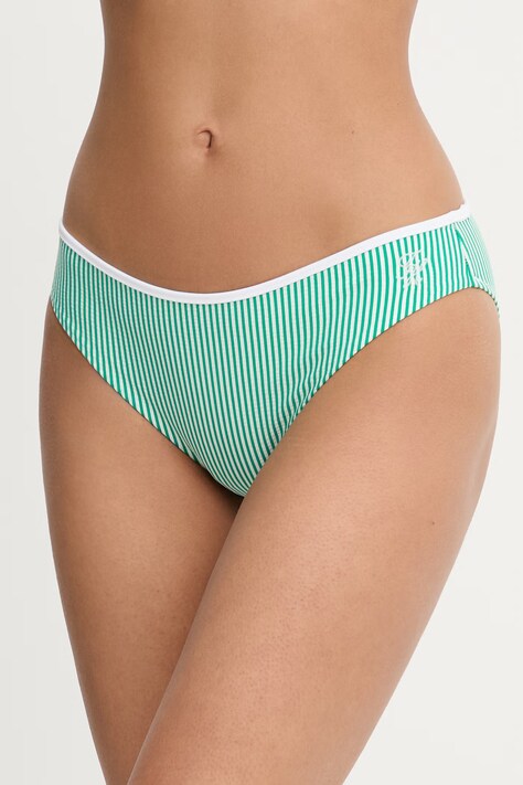 Tommy Hilfiger plavkové nohavičky dámske SUMMER zelené UW0UW06525